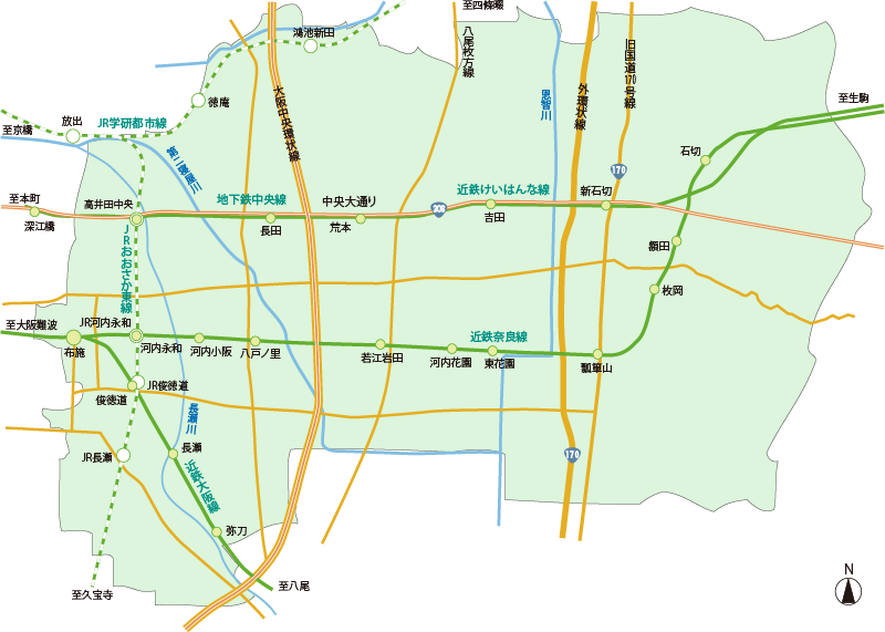 東大阪市大気環境マップ